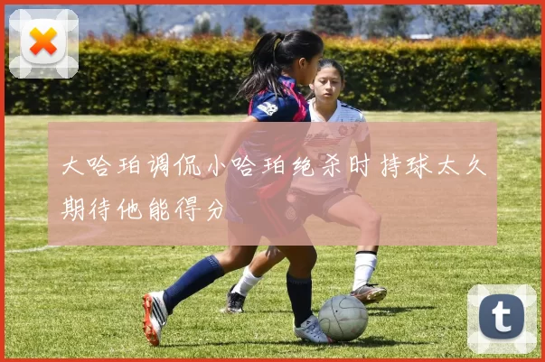大哈珀调侃小哈珀绝杀时持球太久期待他能得分